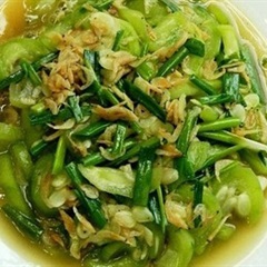 Mướp hương xào tép