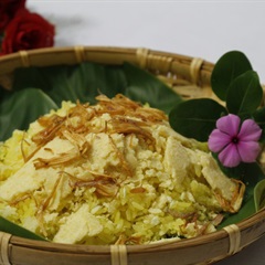 Xôi xéo nóng hổi