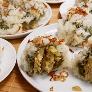 Xôi khúc ăn sáng