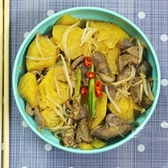 Lòng gà xào thơm