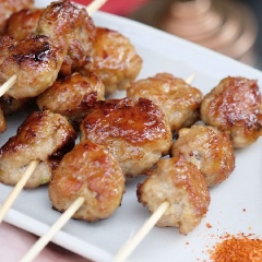 Gà viên áp chảo