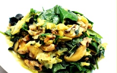 Ốc bươu xào tía tô