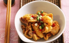 Mực chiên giòn xóc trứng muối