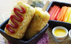 Cơm chiên hình que kem