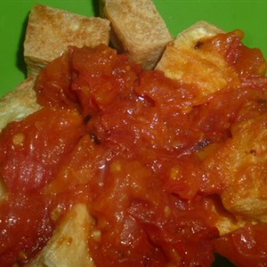 Đậu hũ sốt cà chua