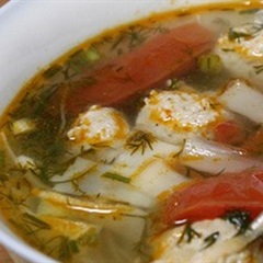 Canh mọc nấu măng chua