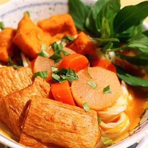 Đậu hũ kho sườn non chay