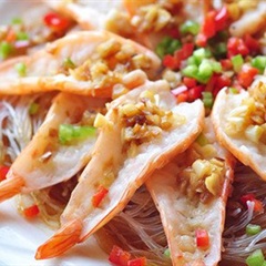 Tôm tươi hấp tỏi