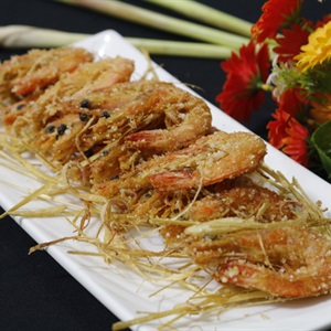 Tôm rang muối sả