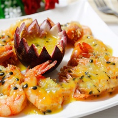 Tôm sốt chanh dây