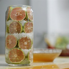 Chanh đào ngâm đường mật