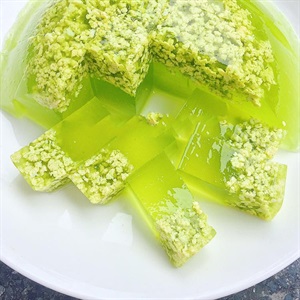 Rau câu cốm xanh mát