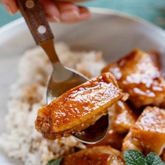 Gà luộc nước tương