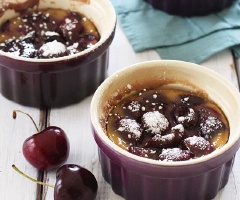 Bánh trứng cherry - Cherry custard
