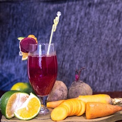 Nước ép cam củ dền cà rốt