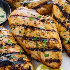 Ức gà nướng ngũ vị