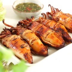 Mực nhồi thịt nướng