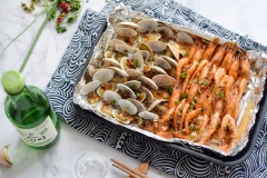 Nấm nướng giấy bạc hải sản