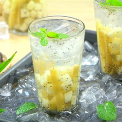 Nước củ năng mía lau hạt chia