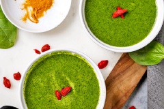 Sinh tố rau bina xà lách xoong