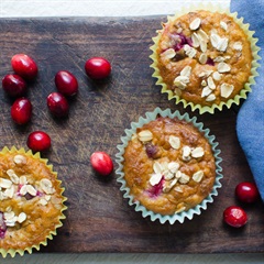 Bánh muffin yến mạch nam việt quất