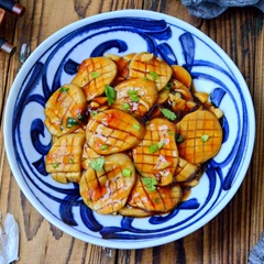 Nấm đùi gà sốt chua ngọt