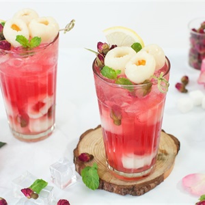 Trà vải hoa hồng