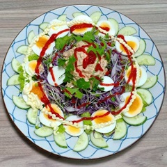Salad trứng và cá ngừ giảm cân hiệu quả
