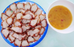 Thịt heo tẩm mè chiên