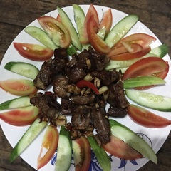 Sườn non cháy tỏi