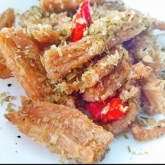 Sườn non chay xào sả ớt