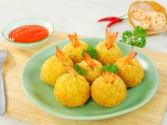 Tôm viên củ sen chiên giòn