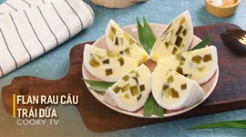 Rau Câu Flan Trái Dừa